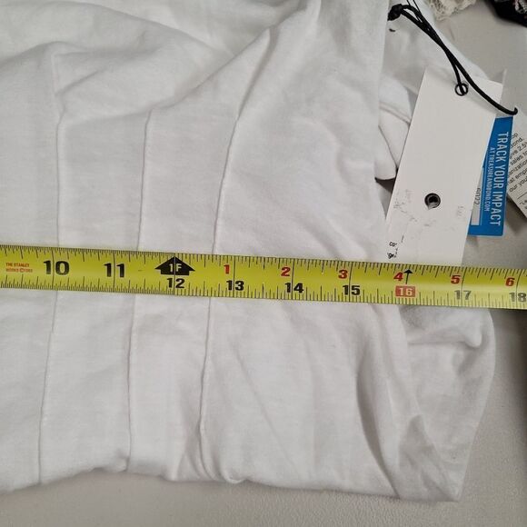 Treasure & bond white tee with gathered waist - Picture 8 of 11